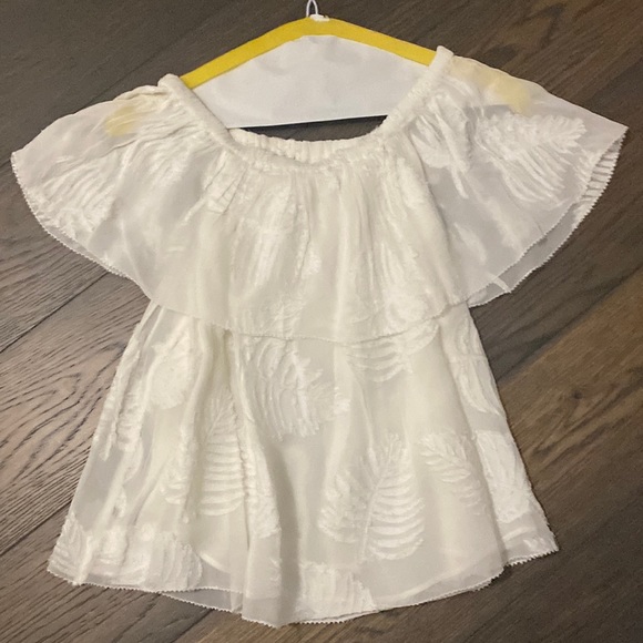 Aritzia top by Wilfred, extra small, white off the shoulder - Picture 1 of 2